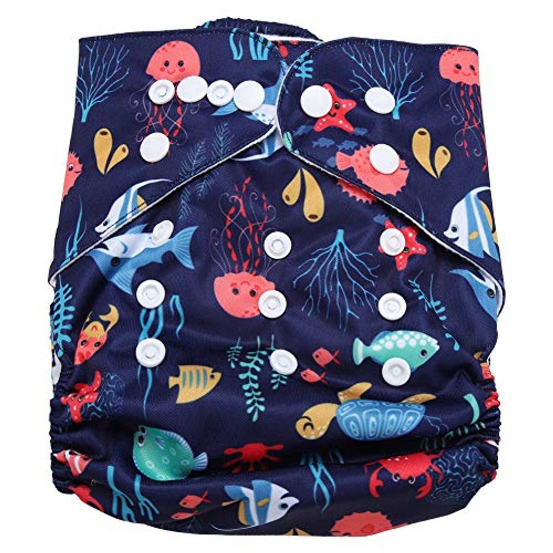 Moda Swim Diaper Baby Infant Snap Absorbente Lavable Swimsuit Pañal Reutilizable Swim Pañal