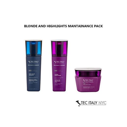Tec Italy Blonde and Highlights Mantainance Pack: Shampoo Post Color 10.1 Oz.