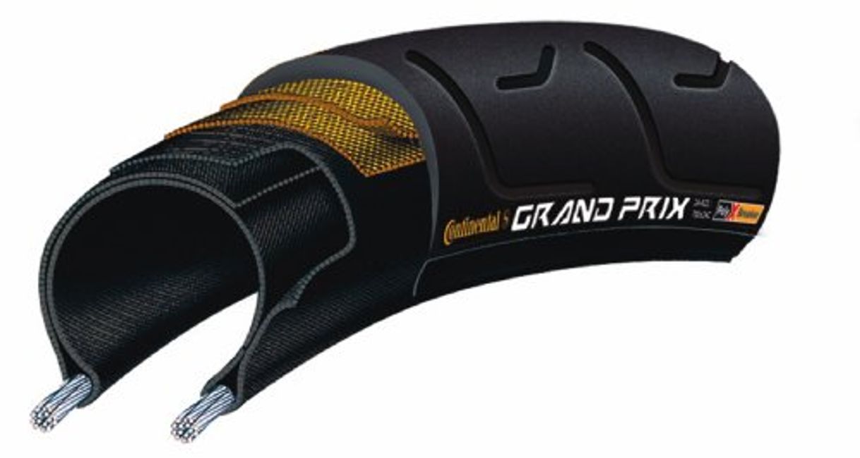 Social Continental Grand Prix - Cubierta para neumático de bicicleta,622 mm, Negro, Talla