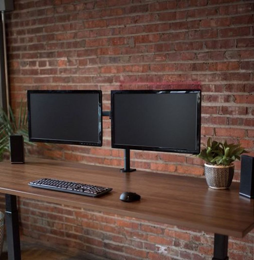 Product VIVO Dual LCD Monitor Desk