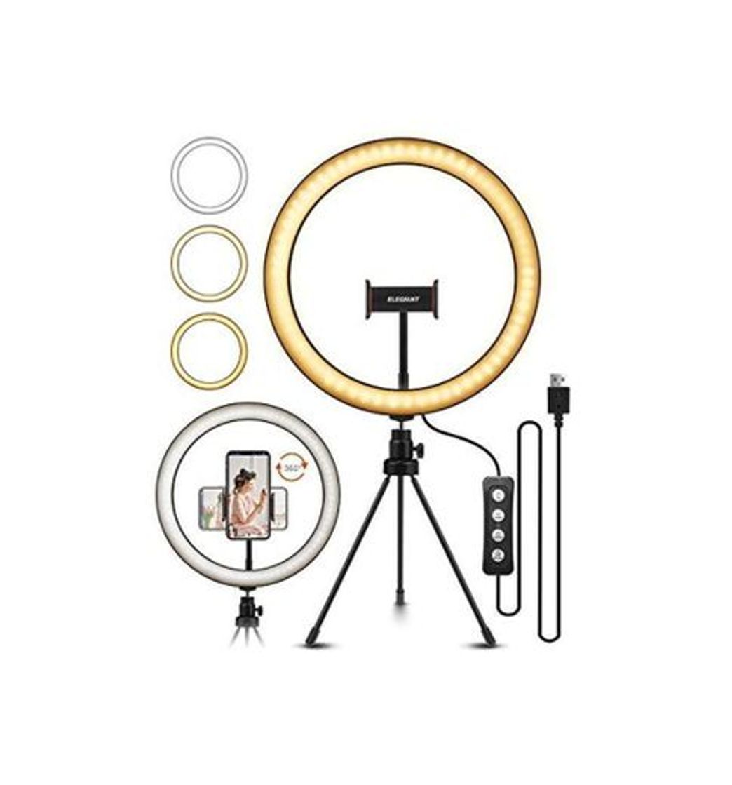 Social ELEGIANT Anillo de Luz LED Fotografia 10.2" de Escritorio