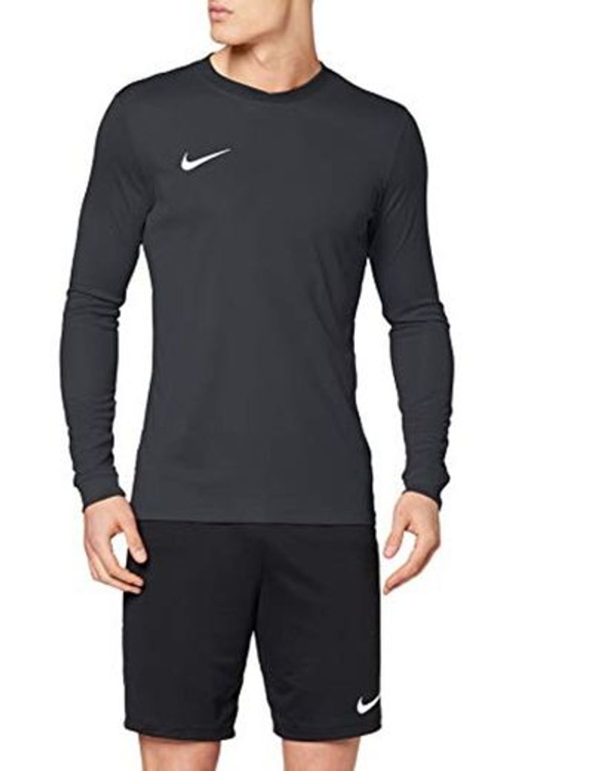 Social Nike LS Park Vi JSY Camiseta de Manga Larga, Hombre, Negro