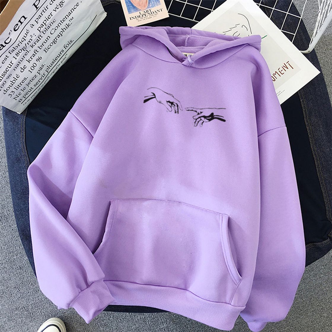 Fashion SUDADERA MORADA .