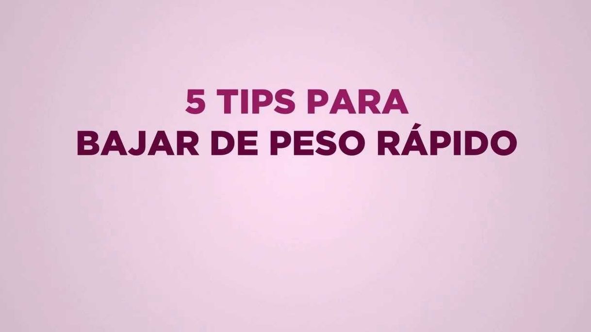 Moda 5 tips para bajar de peso rápido | APERDERPESO.COM - YouTube