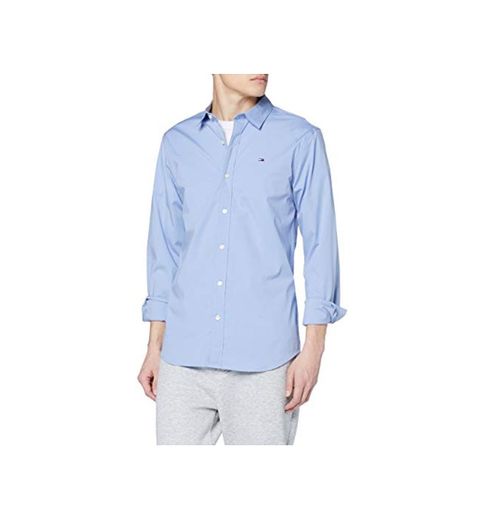 Tommy Hilfiger Original Stretch Camisa, Azul