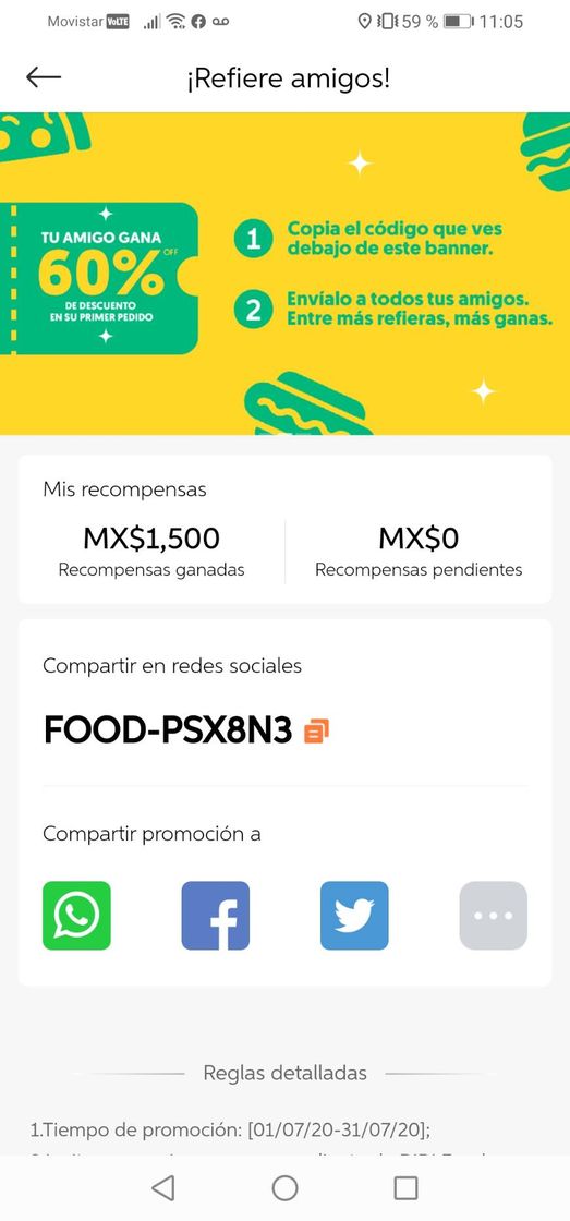 App Didi food--descarga y obtén descuento en tu primer pedido--