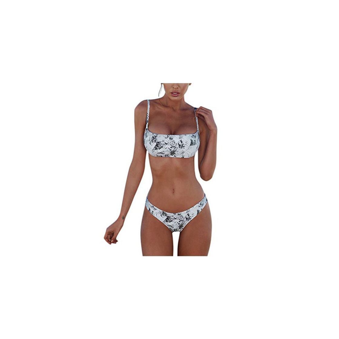 Social Meizas Conjuntos de Bikinis para Mujer, Gris