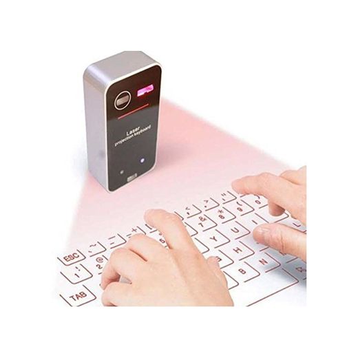 Lukuki Mini Virtual Laser Keyboard Bluetooth Smartphone Projection QWERTY Laptop Keys
