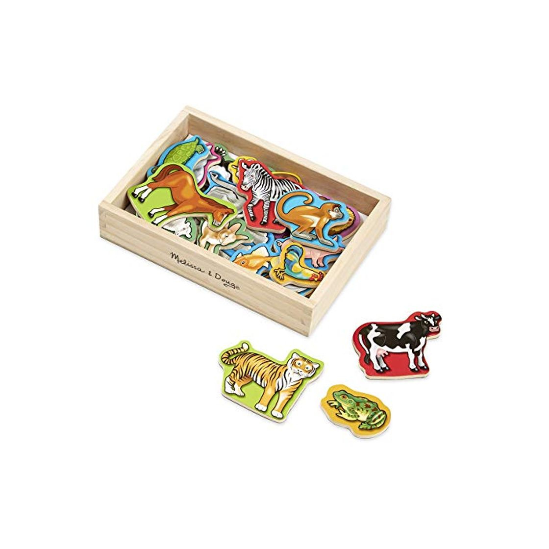 Productos Melissa & Doug- Animales Magnéticos de Madera, Multicolor