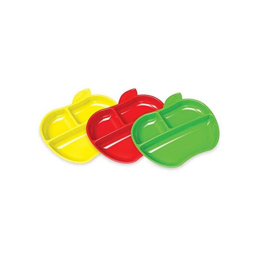 BB Munchkin Lil Apple Plates 3Pk [ZABAWKA]