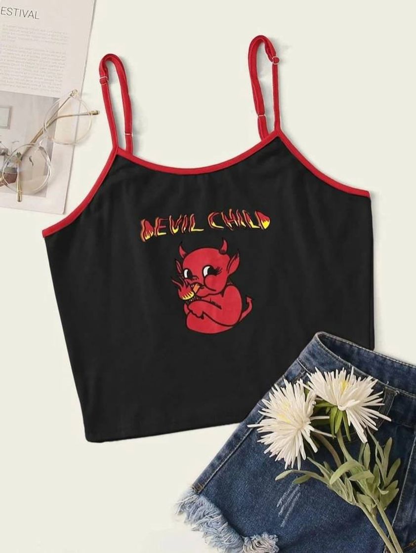 Fashion Blusa DIABLITO 👺| SHEIN | 