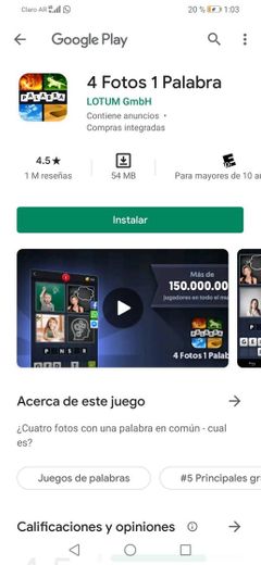 4 Fotos 1 Palabra - Apps on Google Play