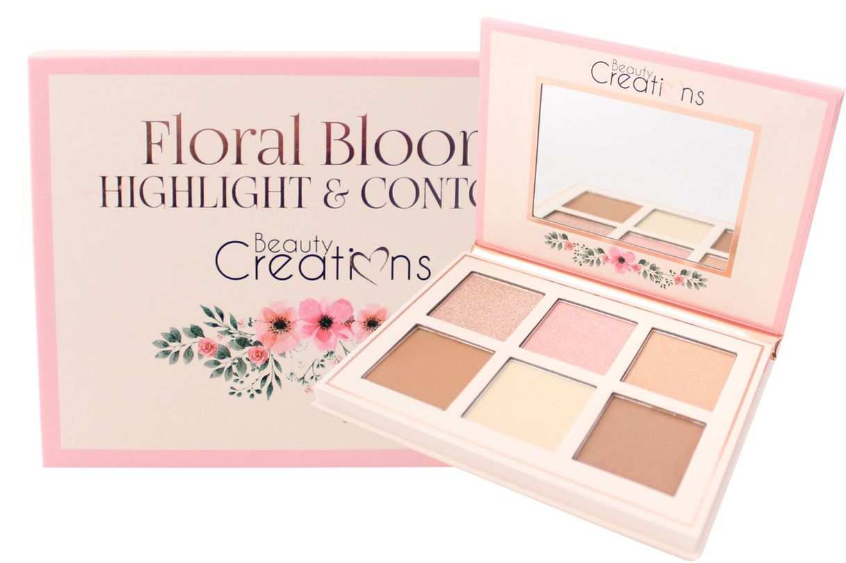 Moda FLORAL BLOOM Paleta (iluminador y contorno) Beauty Creations