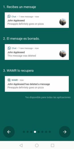 WAMR recupera caulquier mensaje eliminado