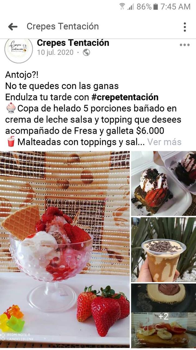 Social crepes tentacion
