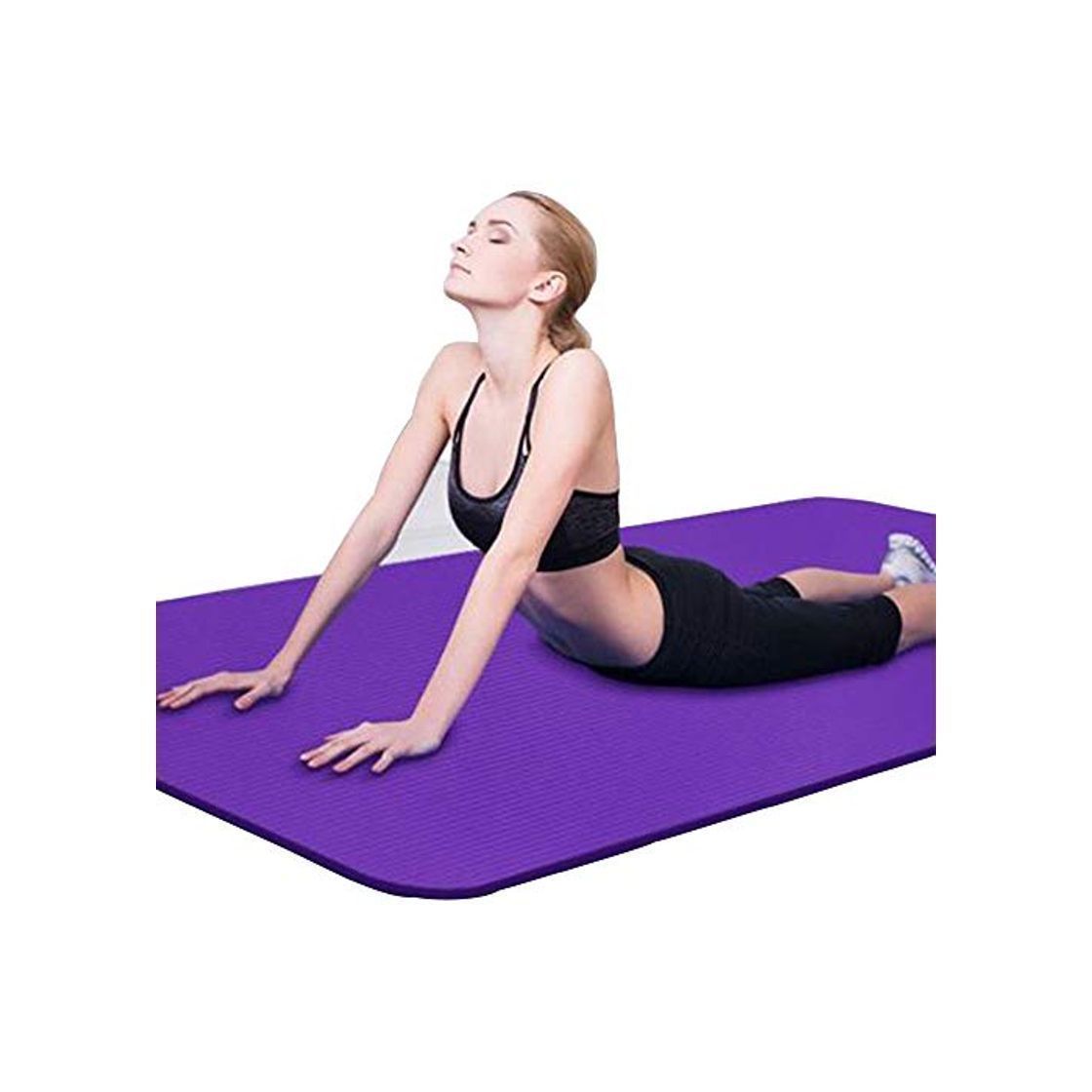 Social Binwwe Esterilla de Yoga Esterilla de Ejercicio Antideslizante Gruesa para Entrenamiento en