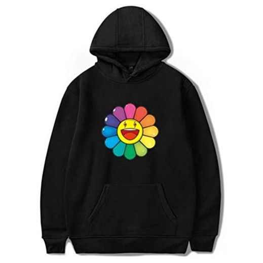 WAWNI 2020 Nuevo Álbum Colores J Balvin Ropa de tamaño completo J Balvin Sudaderas con capucha Negro Black1 L