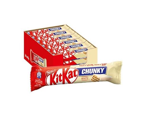 Nestle KitKat Chunky White Chocolate with white chocolate multi pack of 24