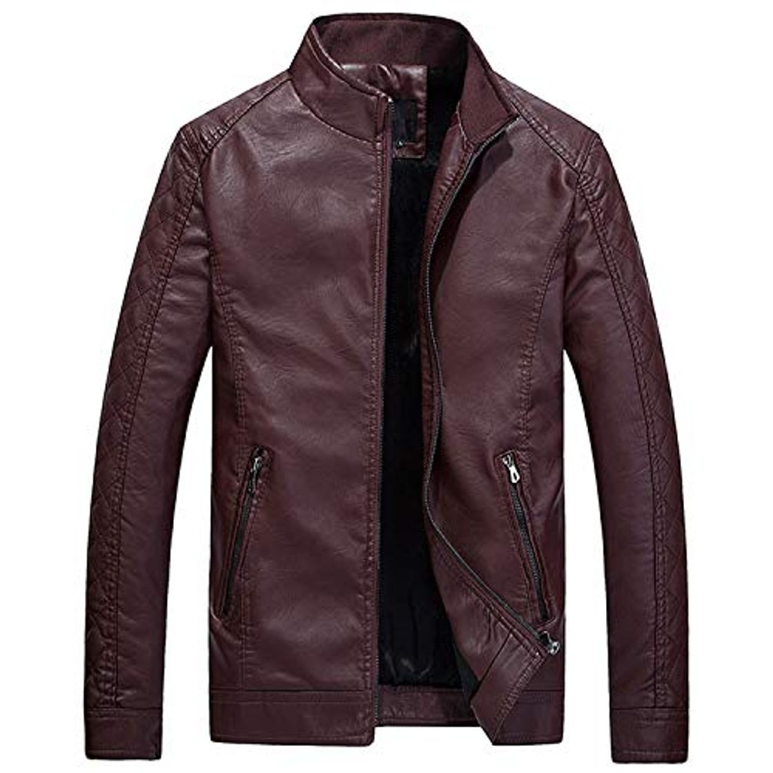 Fashion Richly Shop Chaquetas de cuero para hombre