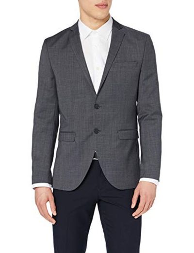 Jack & Jones Jprsolaris Blazer Noos Chaqueta de Traje, Gris