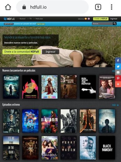 HDFull.io una plataforma donde puedes ver películas gratis.