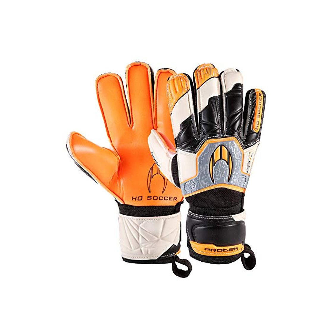 Productos HO Soccer Basic Protek Flat Orange Legend Guantes De Portero, Unisex niños,