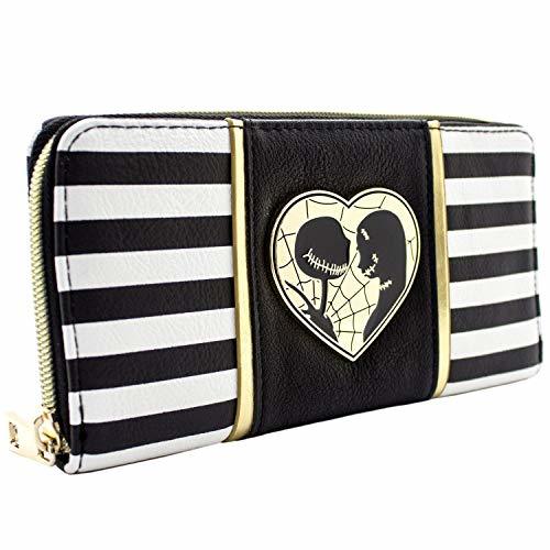 Cartera de Nightmare Before Christmas Jack & Sally Negro