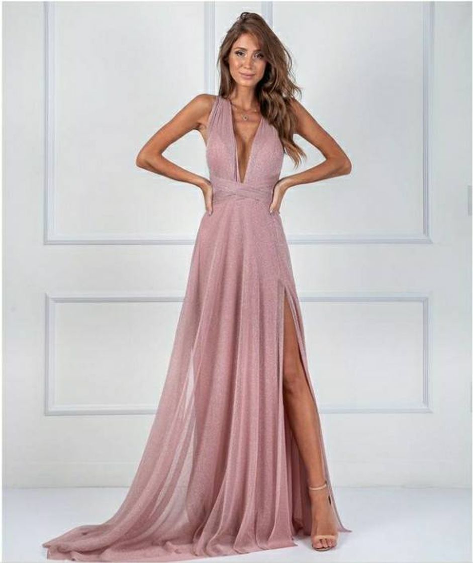 Social Vestido Multiforma em Tule de Lurex