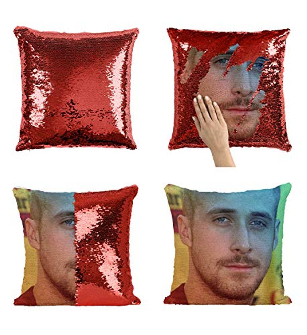 Products Ryan Gosling Sexy Actor Beautiful_MA0309 Pillow Cover Sequin Mermaid Flip Reversible Scales