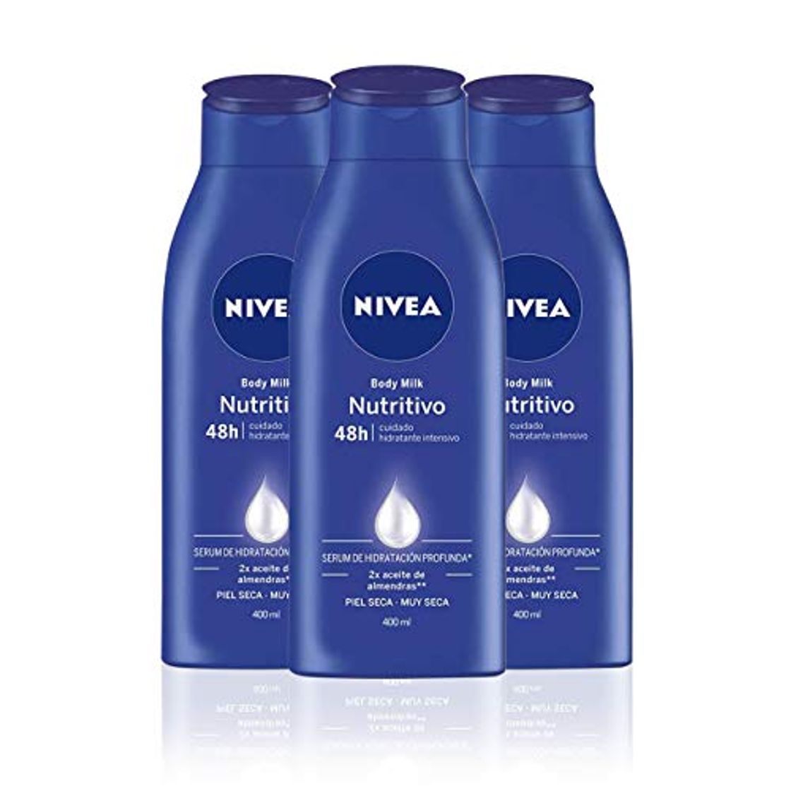 Social NIVEA Triplo Body Milk Nutritivo - Pack de 3 x 400 ml