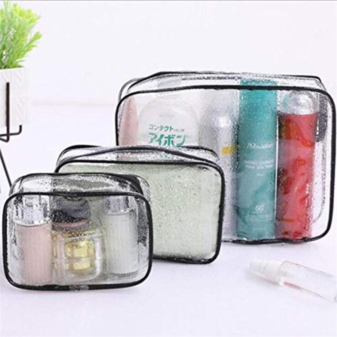 Social Bolso de Cosméticos Bolsas de Aseo 1 Unids Bolsa de Cosméticos Transparente Bolsa de Maquillaje de Viaje para Mujer Cremallera Maquillaje Baño Toalla de Lavado Kit de Belleza Organ