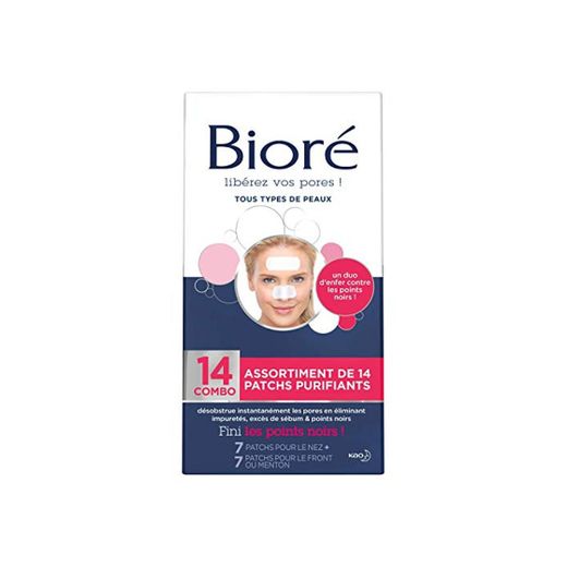 BIORÉ Assortiment de 14 Patchs Purifiants Nez