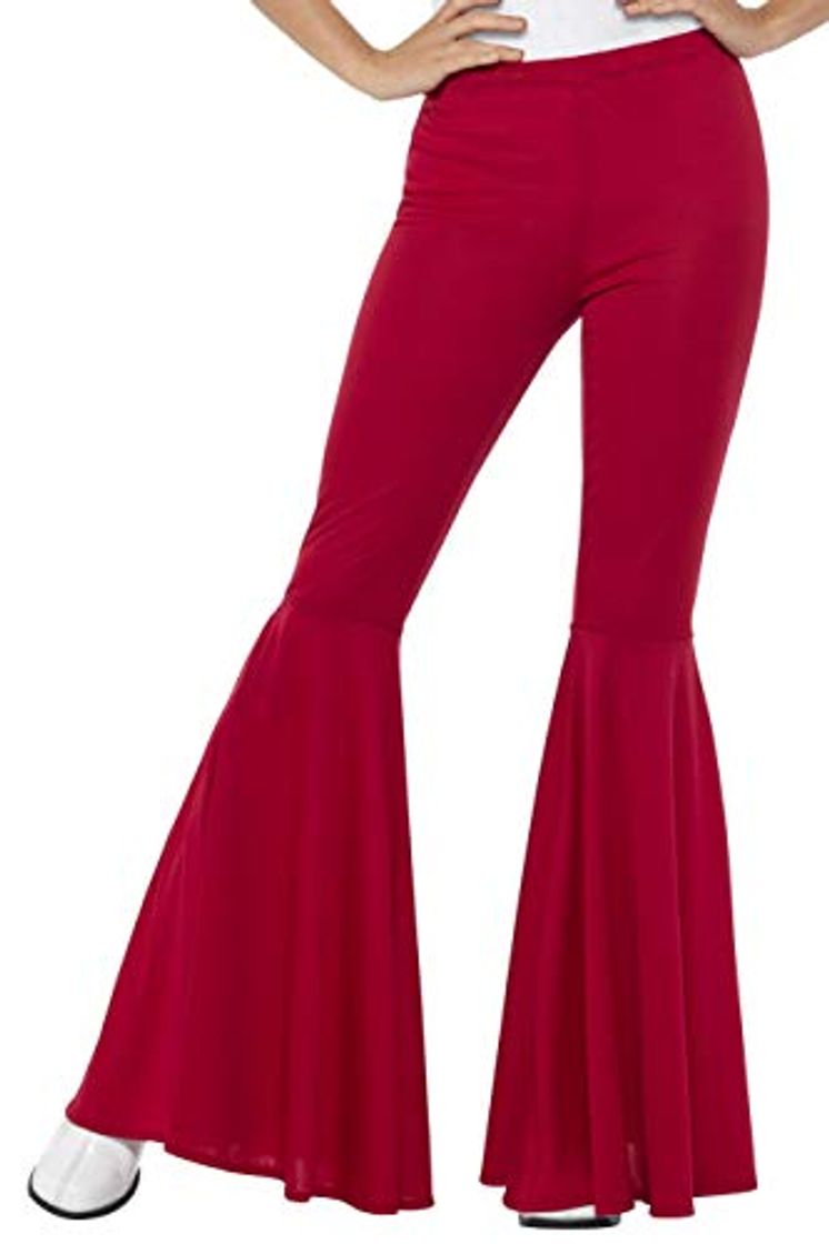 Moda Smiffy'S 21472Sm Pantalones Acampanados Para Mujer, Rojo, S A M - Eu