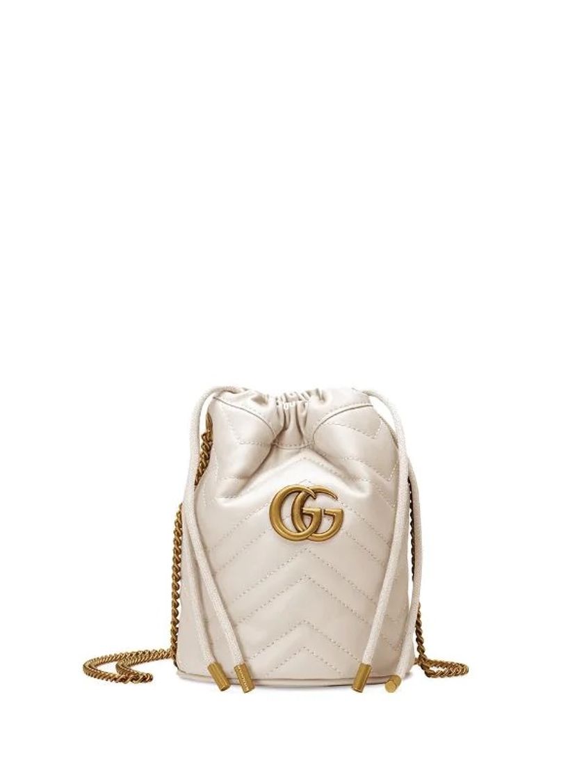 Moda Gucci Bolsa Bucket GG Marmont Mini