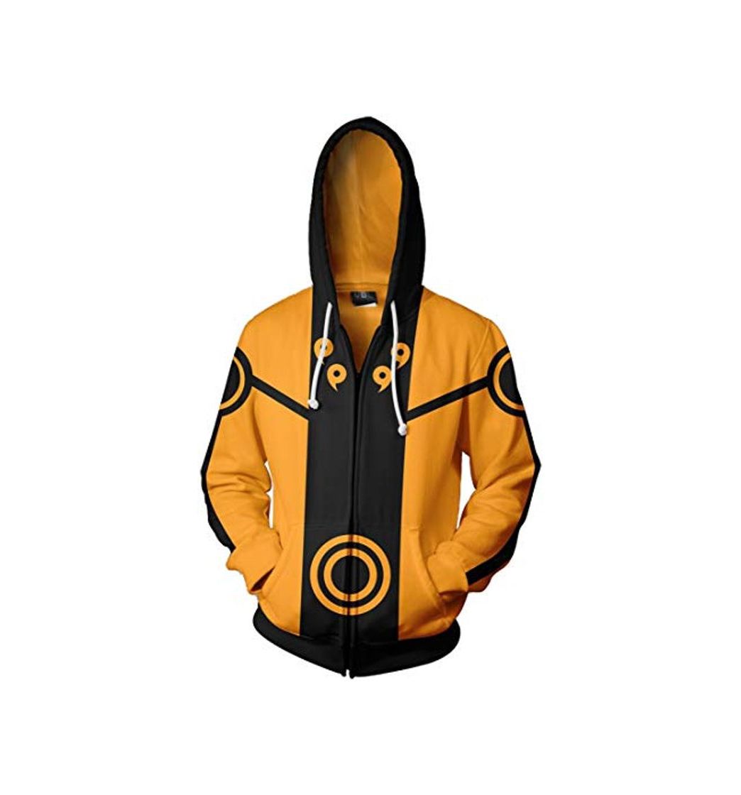 Producto PANOZON Sudadera Hombre Naruto Dibujos Animados Cómic Japonés Chaqueta con Capucha Cremallera