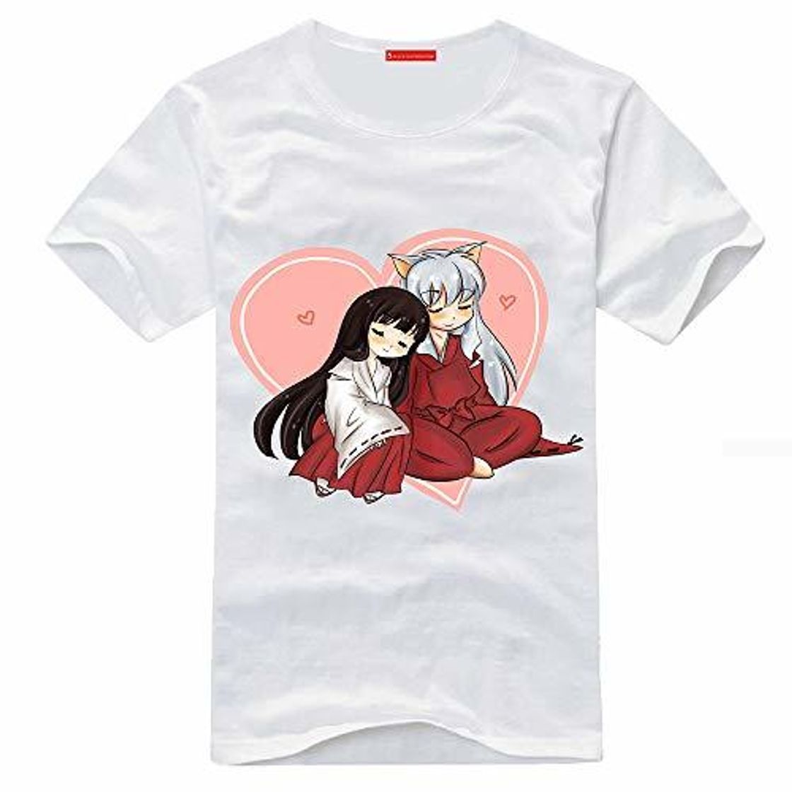 Productos Inuyasha Camiseta Camiseta de Manga Corta Verano Ocio Blusas Cuello Redondo Vogue