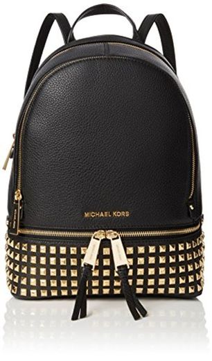 Michael Kors Rhea Zip, Bolso mochila para Mujer, Negro