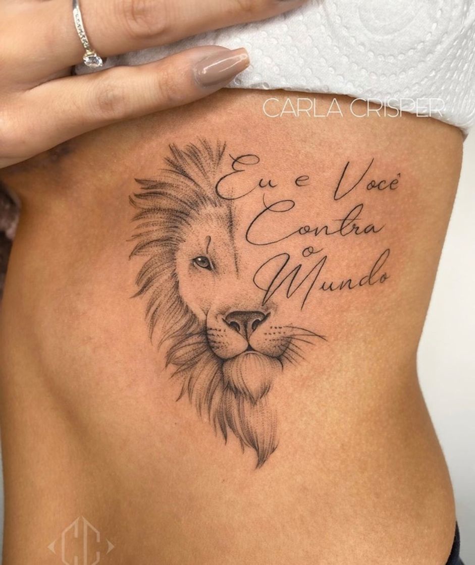 Fashion TATUAGEM DE LEÃO