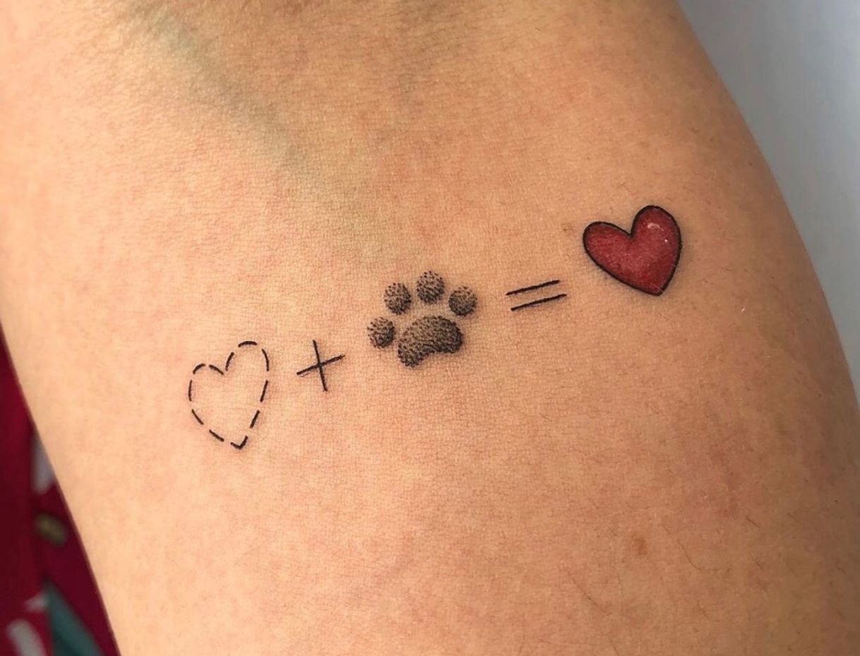 Fashion TATUAGEM EM HOMENAGEM AO ANIMALZINHO DE ESTIMAÇÃO 