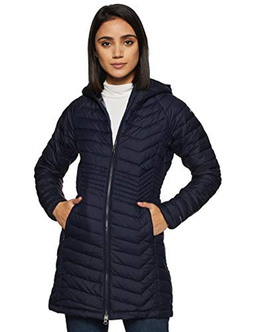 Social Columbia Powder Lite, Chaqueta de longitud media, Mujer, Azul oscuro