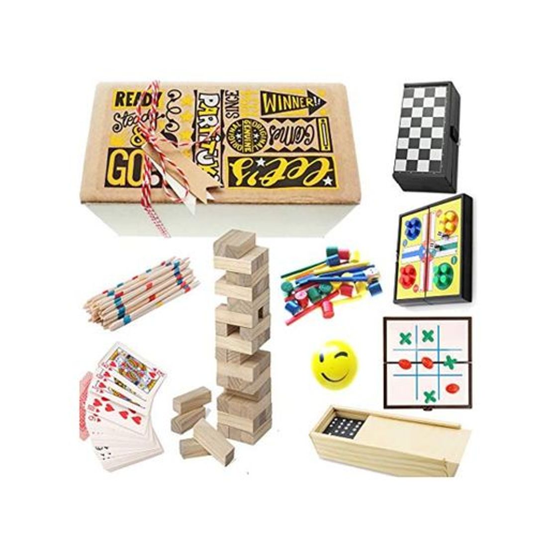 Partituki Pack Juegos de Mesa Clásicos Mini Parchís