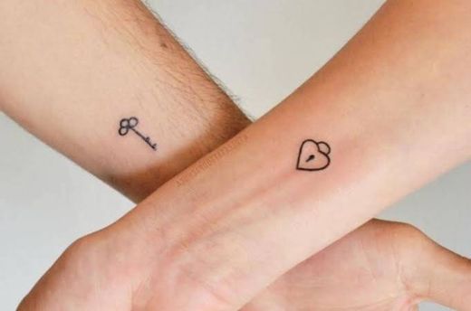 Tatuaje para hacerse en pareja muy bonito tatuaje en 👫💥😎