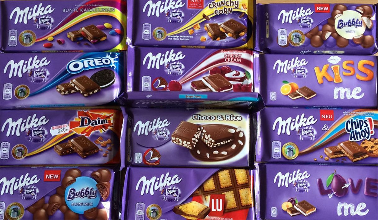 Les tablettes Milka