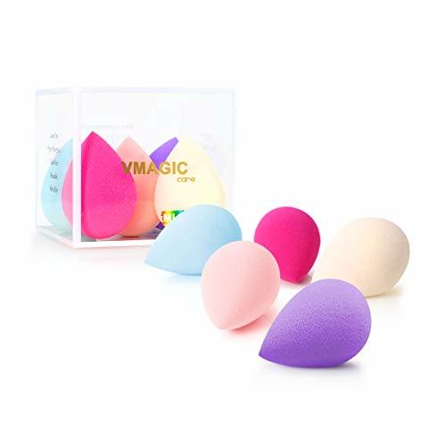 Social VMAGIC 5 esponjas de maquillaje de primera calidad para base de maquillaje,