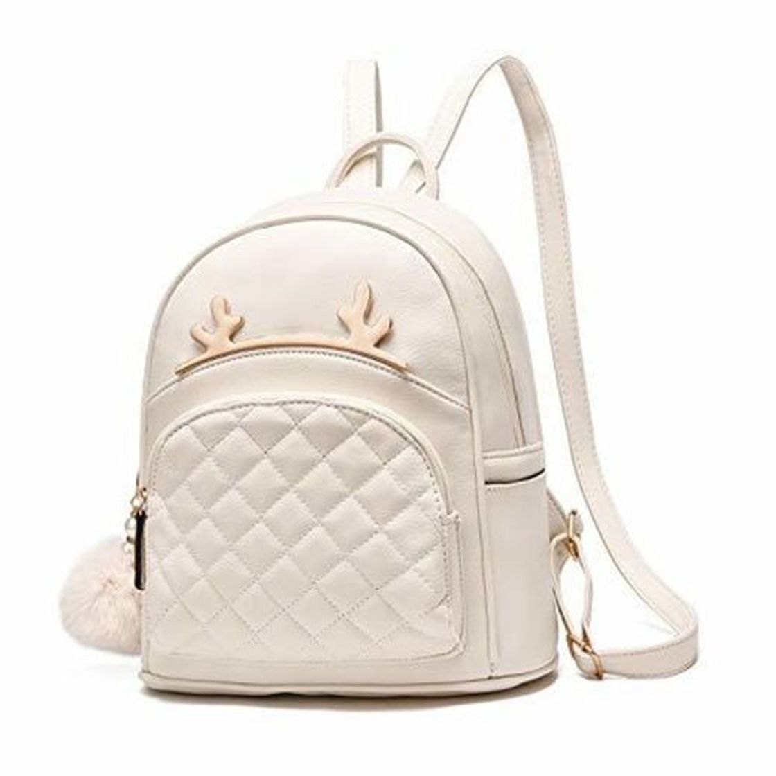 Producto I IHAYNER Mochila para mujer Mochila de cuero de PU Lindo gato/ciervo