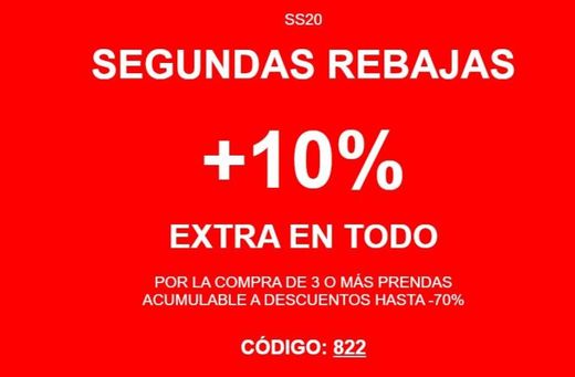 10% extra en Springfield acumulable al 70% de rebajas