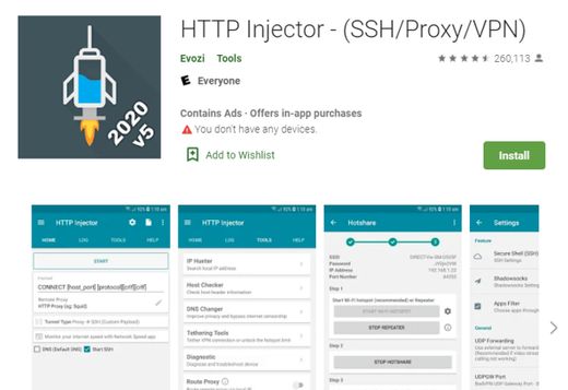 HTTP Injector (SSH/Proxy/V2Ray) VPN - Apps on Google Play