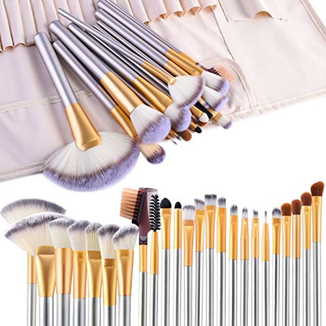 Social VANDER - Juego de 24 brochas de maquillaje