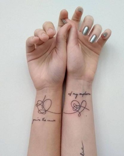tatuagem dupla 💞