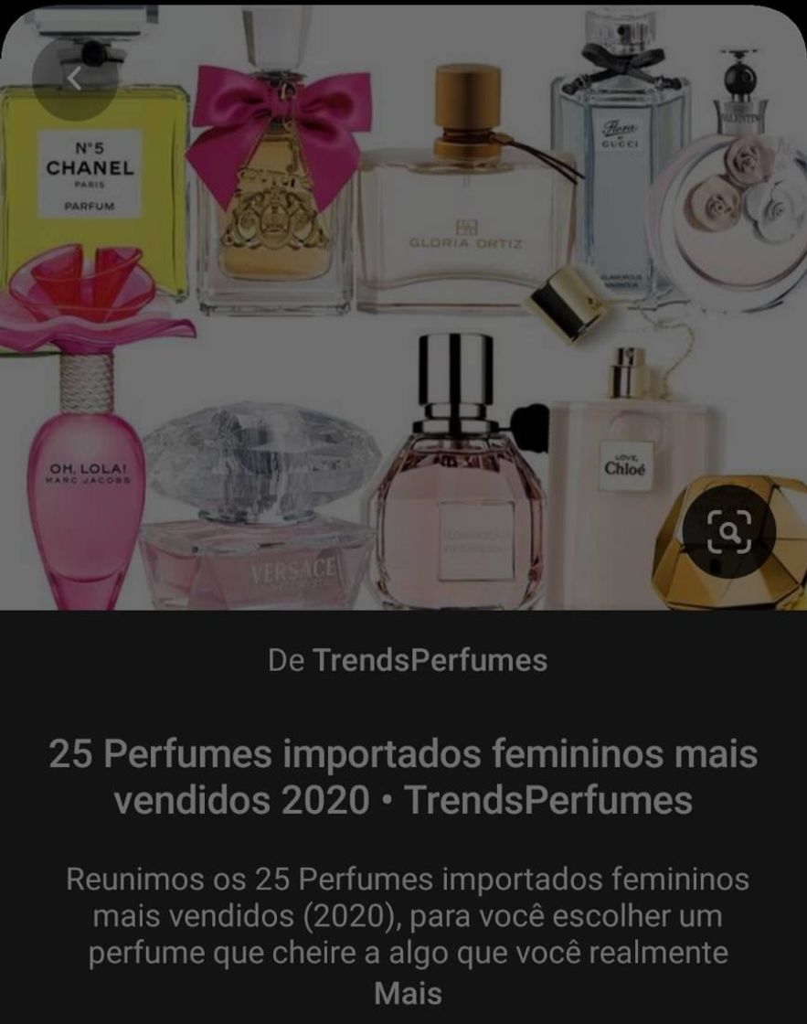 Moda Perfumes mais vendidos 2020